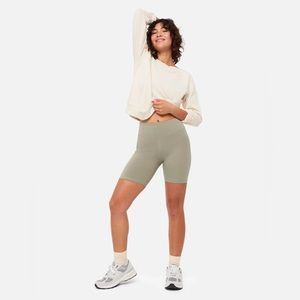 MATE the label, sage organic cotton stretch biker shorts - S